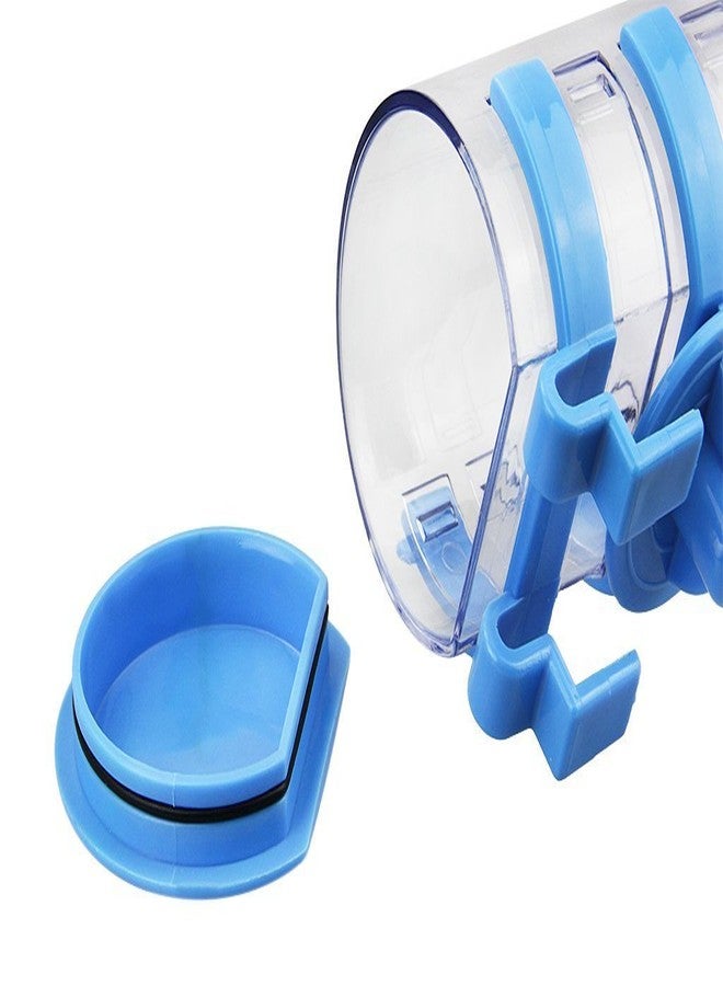 BXT Automatic Pet Water Bottle for Dogs Cats Rabbits Ferrets, 13.5 oz Capacity Rear-Filling Water Feeder Hanging No-Drip Water Drinking Holder- Keep Your Pet Hydrated (Blue) - Image 3