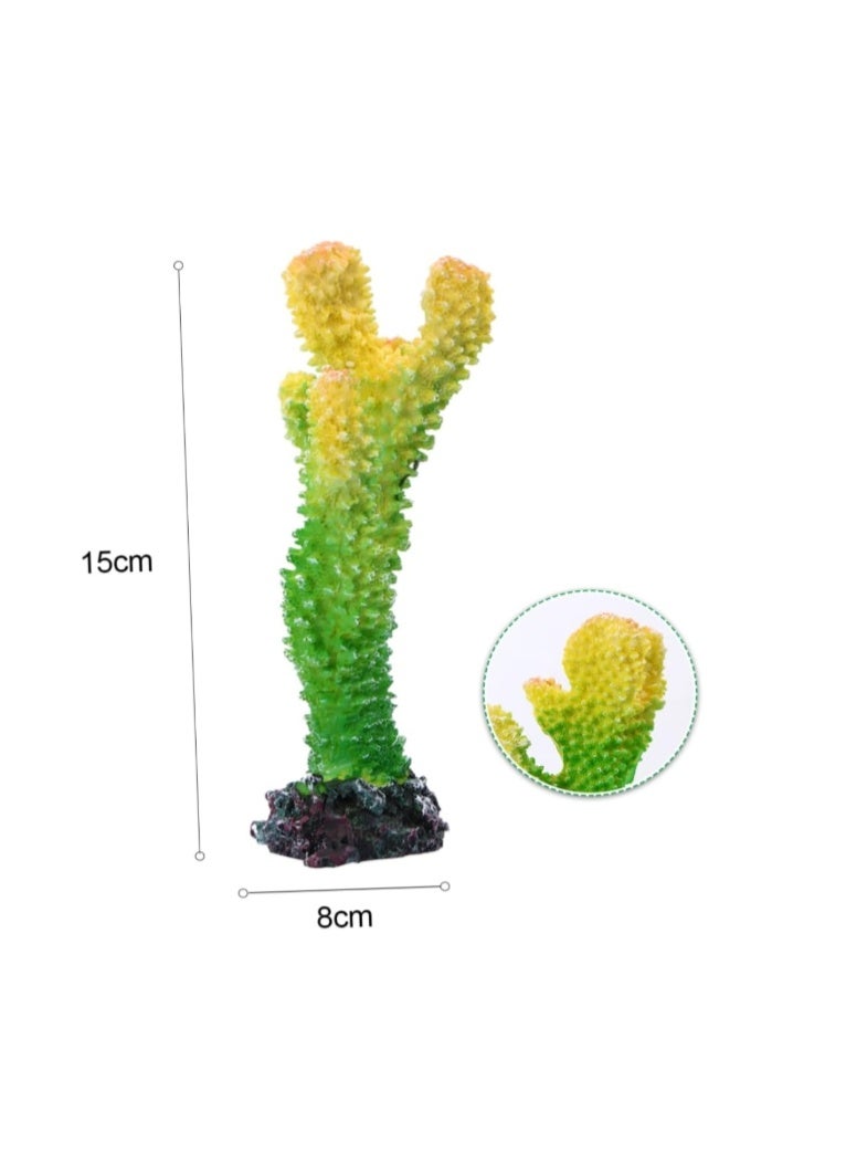 زينة الشعاب المرجانية المصنوعة من الراتنج لتزيين أحواض الأسماك، مناسبة لأحواض المياه العذبة والمالحة لمحبي الأسماك - Image 4