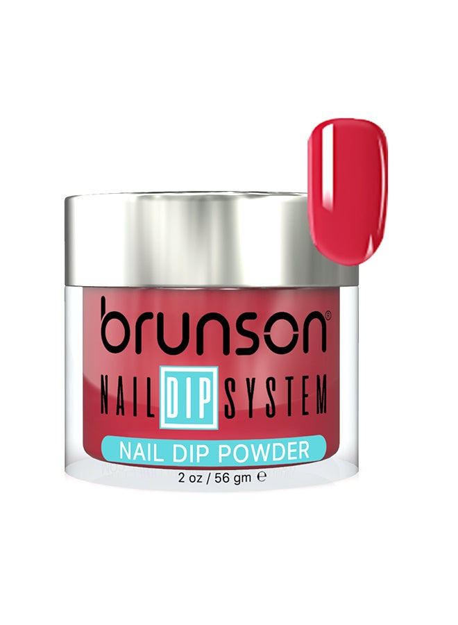 brunson Nail Dip Powder Dip And Buff System Color 56gm, French Nail Art Starter Manicure Salon DIY At Home Odor Free And Long Lasting No Needed Nail Lamp Curing DBK055