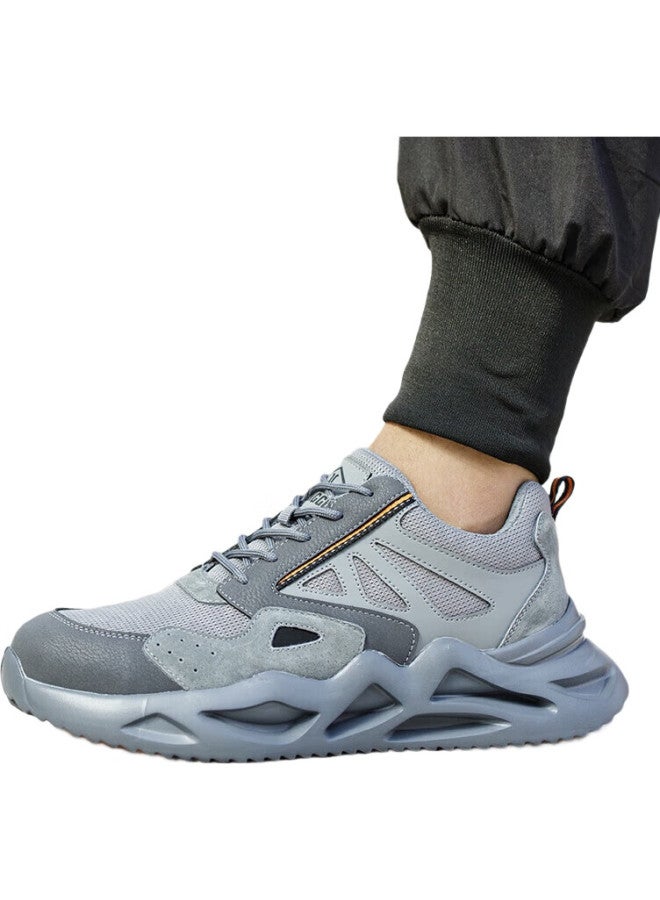 Dinggu Safety Shoes For Men, Breathable, Construction Site Odor-Resistant, Electrician Insulated, Anti-Smashing, Anti-Puncture Steel Toe, Lightweight 1055Hui38 - Image 2