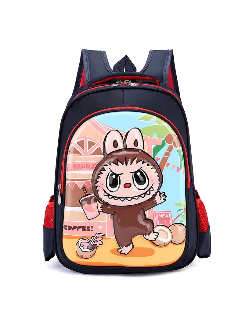 Labubu Children's Schoolbag, Primary School Student 3D Cartoon Backpack, Student Bag 39*35*15CM