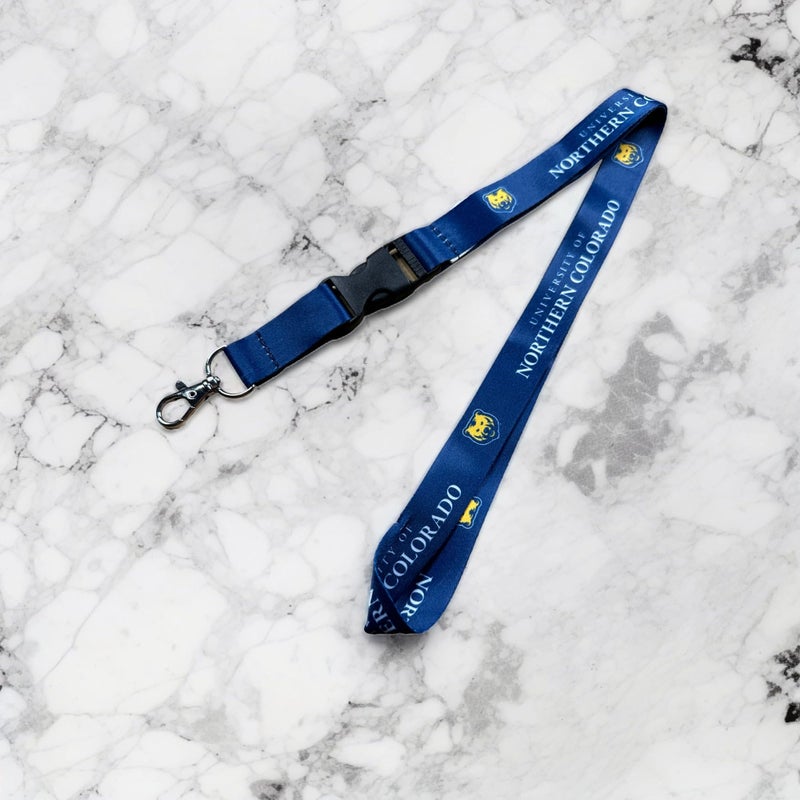 Desert Cactus University of Northern Colorado Lanyard UNC Bears Car Keys ID Badge Holder Keychain Detachable Breakaway Snap Buckle (Blue) - Image 4