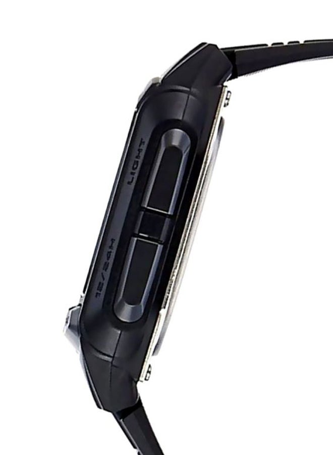 CASIO Men Vintage Series Resin Digital Watch DB-36-1AVDF - 43 mm - Black - Image 3