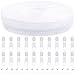 DOITEM 10 Yards Nylon Coil Zipper by The Yards 5 Bulk Zippers for DIY Sewing Craft Bags with Replacement 20PCS Sliders White 5 - Image 2