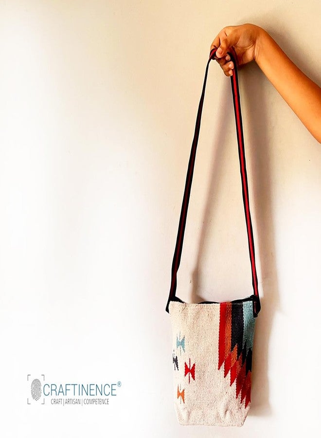 CRAFTINENCE Nomad Wanderlust sling & cross-body bags-Sunrise- Kilim Bag for women-sling bags for women cotton - Image 5