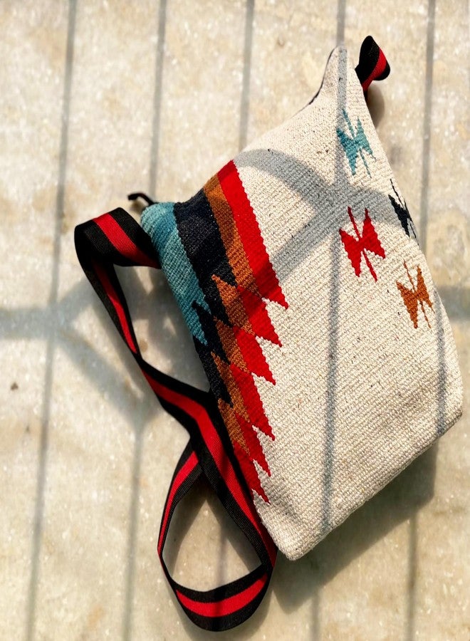 CRAFTINENCE Nomad Wanderlust sling & cross-body bags-Sunrise- Kilim Bag for women-sling bags for women cotton - Image 4