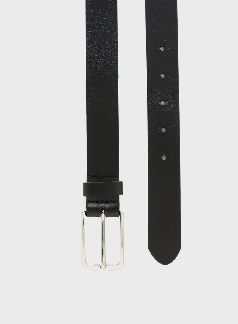 JACK & JONES Allocated Hole Leather Belt