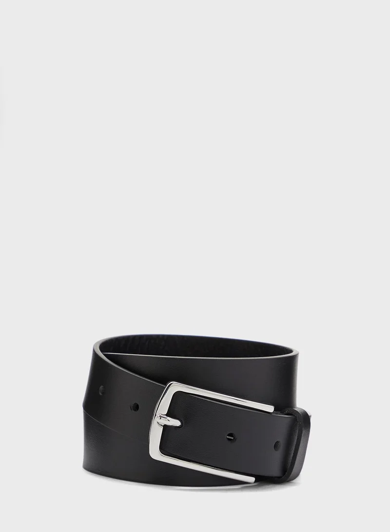 JACK & JONES Allocated Hole Leather Belt