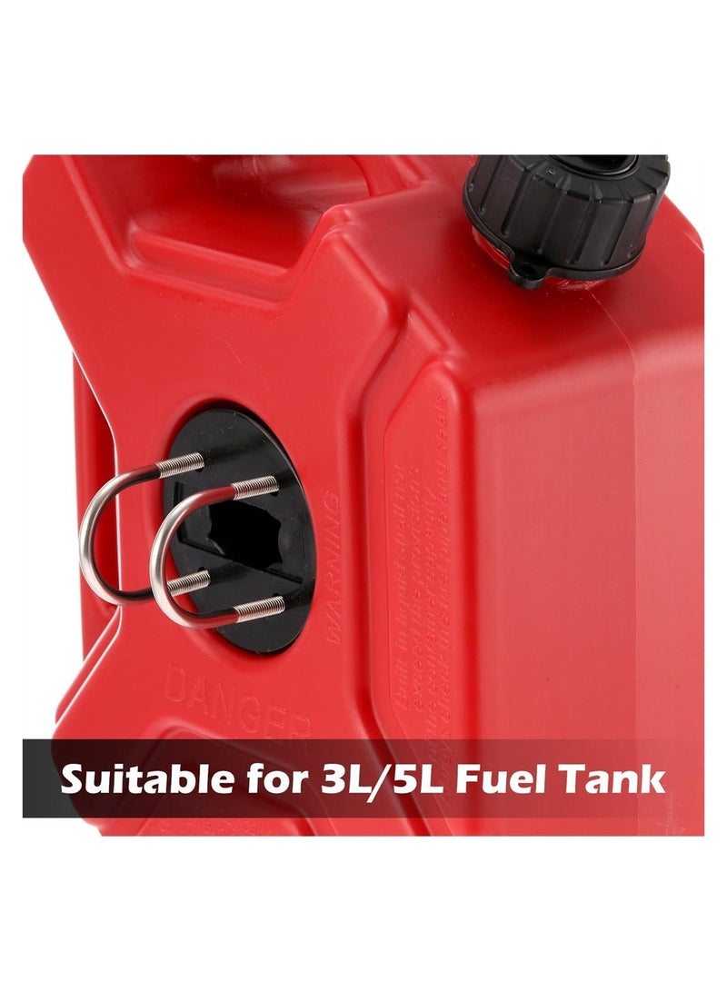Fuel Oil Tank Bracket Lock, Fastener Mount Petrol Can Jerry Cans Holder Spare Oil Tanks Bracket for 3L / 5L Fuel Tank On Motorcycle Off-Road Vehicles Upgraded - Image 5