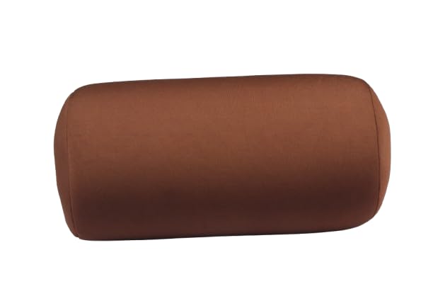 Orka Microbeads Round Bolster Pillow Bed/Sofa/Diwan Pillow|Light, Soft & Fluffy for Neck & Back Support, Pack of 1 [30 x 16 CM],Black - Image 1