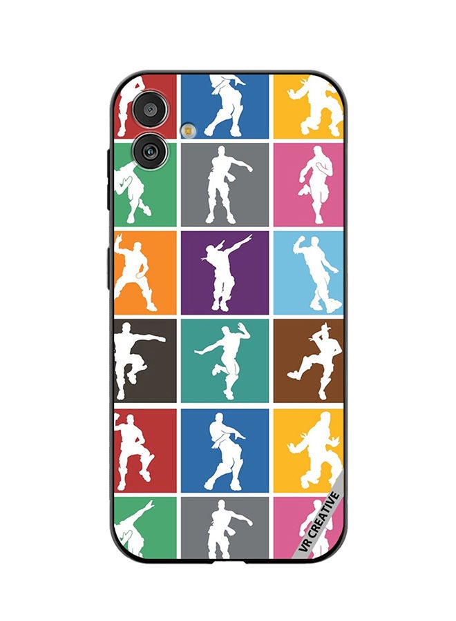 VR CREATIVE Protective Case Cover For Samsung Galaxy F14 Fortnite Dance Design Multicolour - Image 1