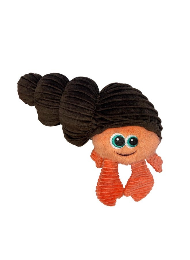 كونج لعبة KONG Cuteseas Rufflez Hermit Crab للكلاب، لعبة قطيفة تصدر صوت صرير فائق، حواف ناعمة الملمس، سهلة الإمساك بها، تقلل من الملل، مثالية للاحتضان، والإحضار، واللعب اللطيف، للمضغ الخفيف، صغيرة/متوسطة الحجم - Image 1