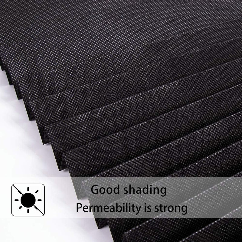 LUCKUP 3 Pack Cordless Light Filtering Pleated Fabric Shade,Easy to Cut and Install, with 6 Clips (36"x72" - 3 Pack, Black) - Image 3