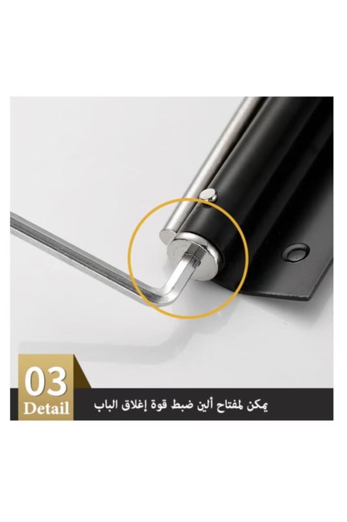 Automatic Door Closer, Safety Auto Door Closer with Adjustable Closing Speed, Smooth and Quiet Door Closer for Home Use - Image 5