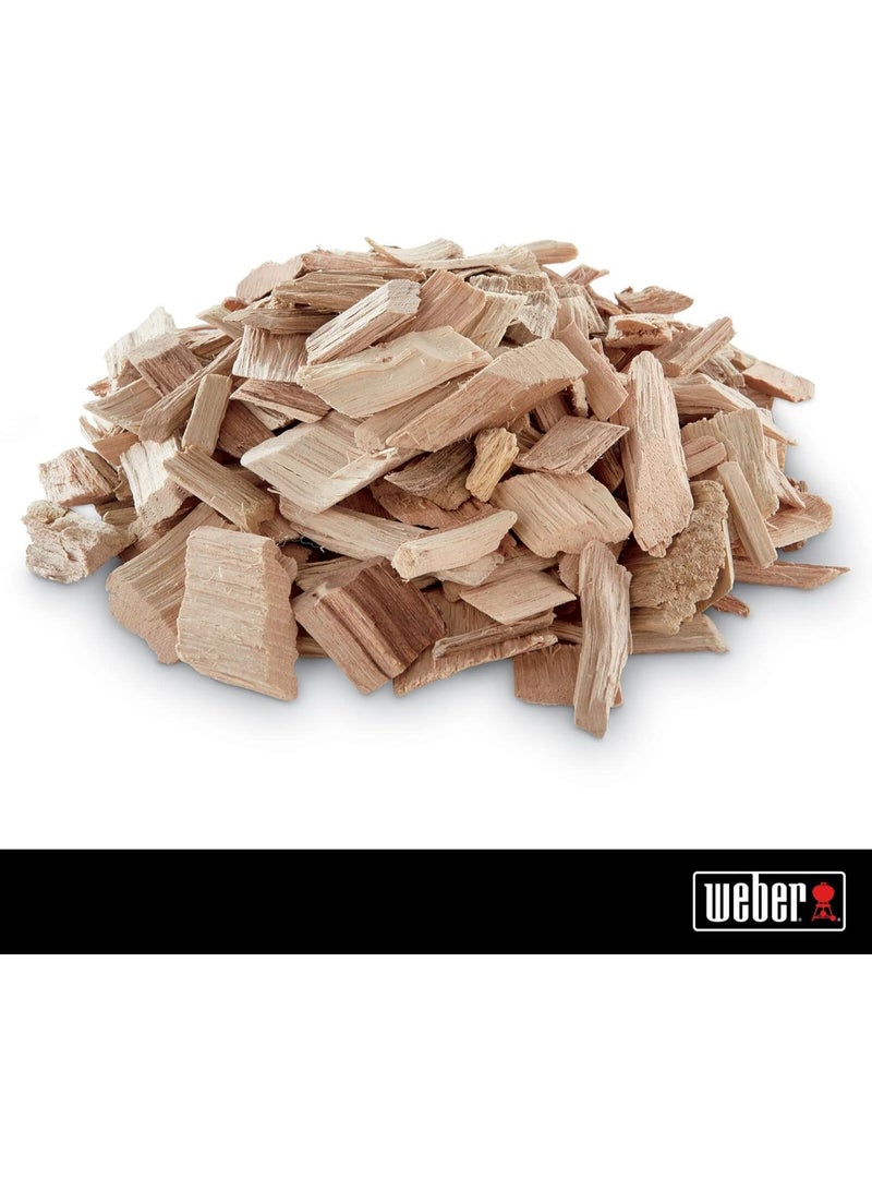 Weber Apple Wood Chips for Smoking & BBQ – Natural Wood Chips for Grilling Meat, Chicken & Fish, Sweet Smoky Flavor, Suitable for Charcoal & Gas Grills, Smokers, Outdoor Cooking - Image 2