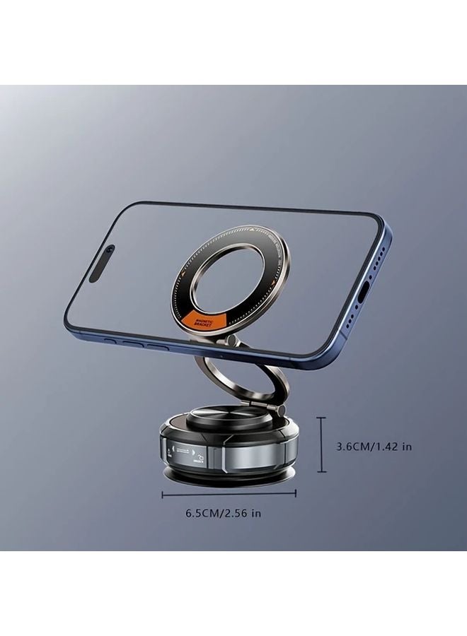 حامل هاتف السيارة المغناطيسي القابل للتعديل 360 باللون الأسود متوافق مع Magsafe iPhone Android - Image 3