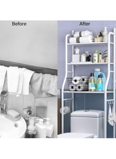 Bathroom Storage Solution – Durable Over-Toilet Organizer with Metal Frame and Shelves, Space-Saving Bathroom Organizer - pzsku/ZB595478383BBAB51F7D8Z/45/_/1739476268/889edcf2-9180-4488-8430-129ffd6459af