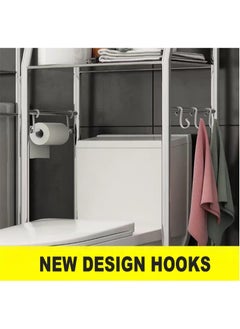 Bathroom Storage Solution – Durable Over-Toilet Organizer with Metal Frame and Shelves, Space-Saving Bathroom Organizer - pzsku/ZB595478383BBAB51F7D8Z/45/_/1739476318/893cef8e-c499-475d-a378-8d4c6bc0cb75