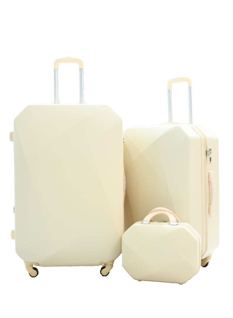 مورانو مجموعة حقائب سفر بعجلات دوارة مكونة من 6 قطع لون بـيج. - Image 3