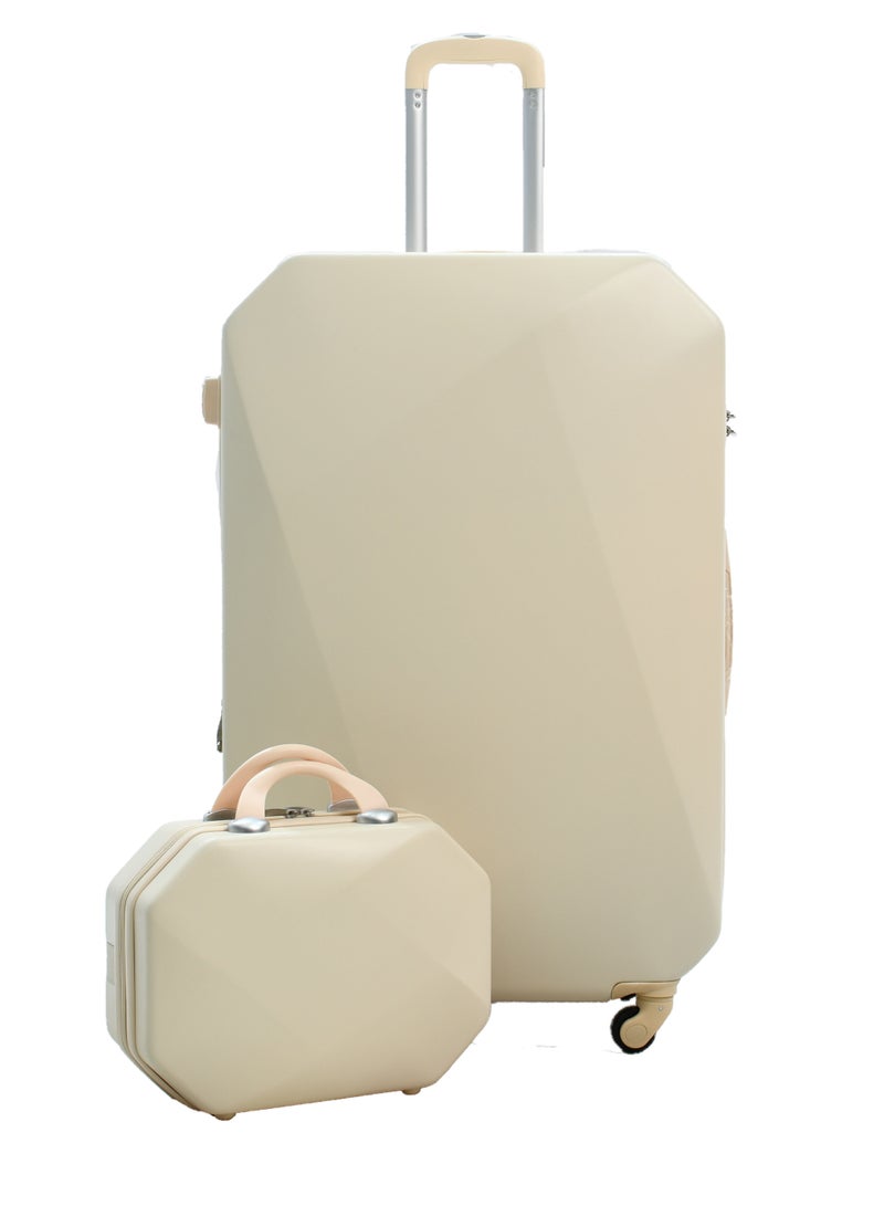مورانو مجموعة حقائب سفر بعجلات دوارة مكونة من 6 قطع لون بـيج. - Image 4