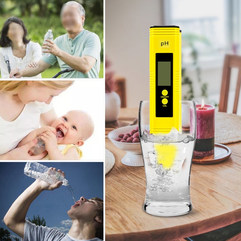 Digital PH Meter: 0.00-14.00PH Range 0.05PH Accuracy, Large LCD Display - Automatic Temperature Compensation, Portable Water PH Tester for Aquariums, Pools, Drinking Water, Spas - Image 2