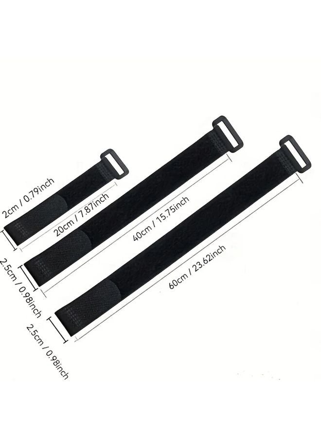 5pcs 60cm Heavy Duty Reusable Fastener Straps Adjustable Tie Down Bands With Buckle Closure - Image 5
