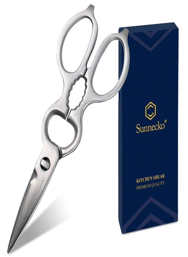 Sunnecko Heavy Duty Kitchen Scissors - Stainless Steel Kitchen Shears, Ultra Sharp Micro Serrated Poultry Shears, Cooking Scissors for Meat, Dishwasher Safe - Image 1