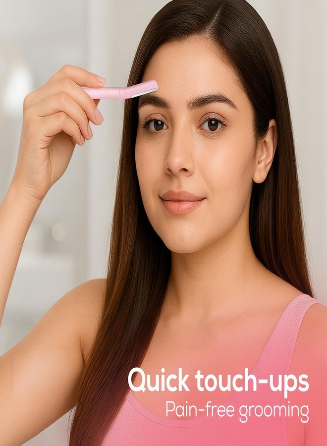 Evereve Reusable Face Razor for Women, Pack of 3, Instant Smooth and Painless Hair Removal, Ideal for Eyebrows, Upper Lip, Chin, Peach Fuzz, Forehead, Sideburns, Dermaplaning Tool, For All Skin Types - Image 2