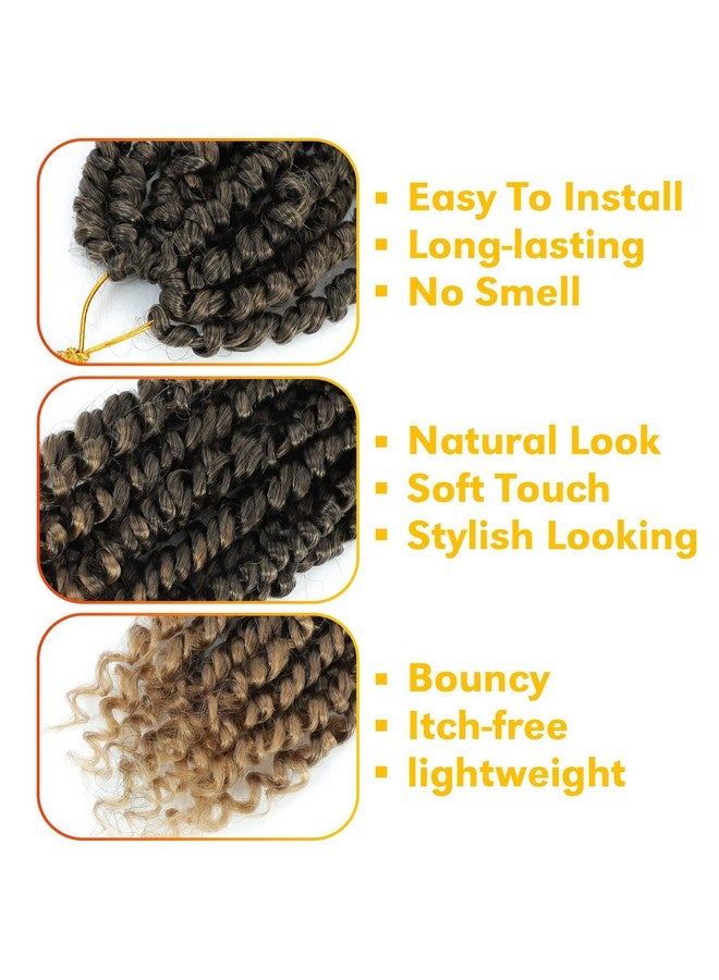 فوريفري شعر باشن تويست 10 بوصة شعر كروشيه باشن تويست 9 حزم شعر كروشيه ملتوي مسبقًا للنساء السود، شعر كروشيه باشن تويست مسبقًا T27 - Image 4