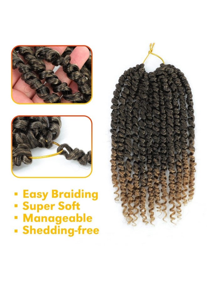 فوريفري شعر باشن تويست 10 بوصة شعر كروشيه باشن تويست 9 حزم شعر كروشيه ملتوي مسبقًا للنساء السود، شعر كروشيه باشن تويست مسبقًا T27 - Image 5