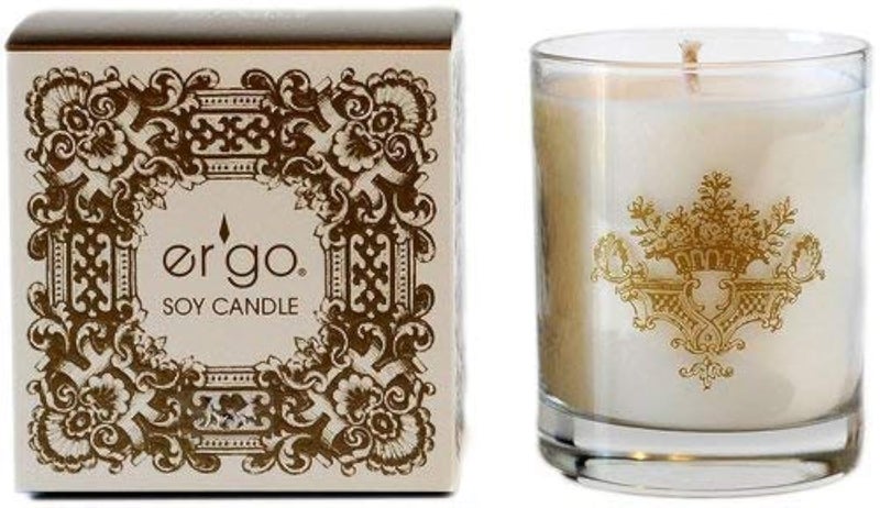 Ergo Soy Candle Pearl Collection, Hand Poured Natural Vegan Soy Wax - Luxuriously Scented Rosemary 7 Ounce Candle - Image 1