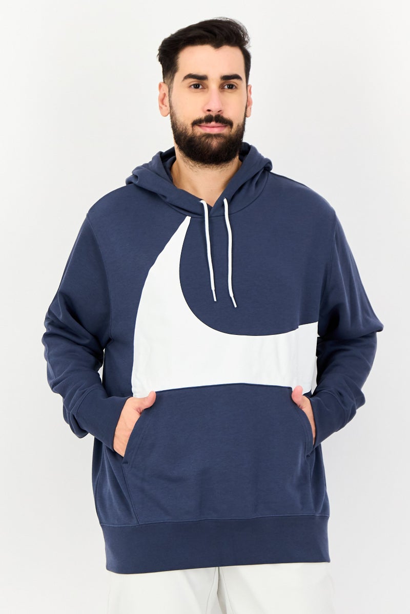Nike Men Sportswear Fit Brand Logo Outdoor Hoodie, Slate Blue - Image 1