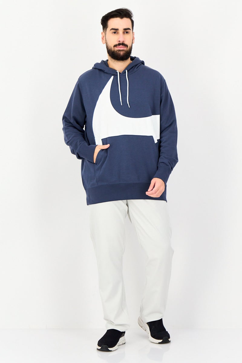 Nike Men Sportswear Fit Brand Logo Outdoor Hoodie, Slate Blue - Image 2