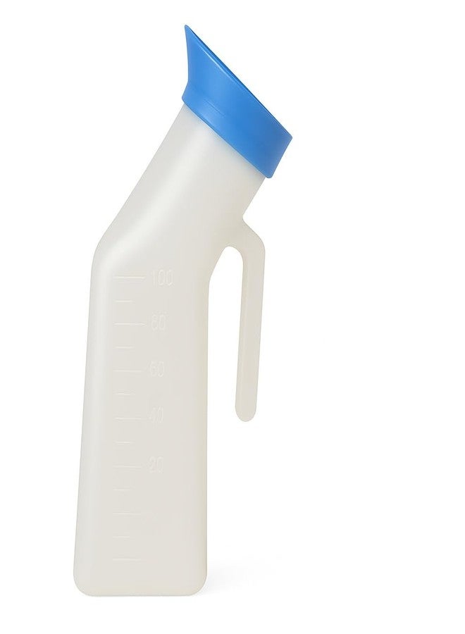 VATS Urine Pot for Unisex Men And Women for Bed Patient - Unisex Polypropylene Autoclavable Urinal Pot - Medical Grade Plastic Urine Collector with Cap and Lid - White, 1000ml - Image 1