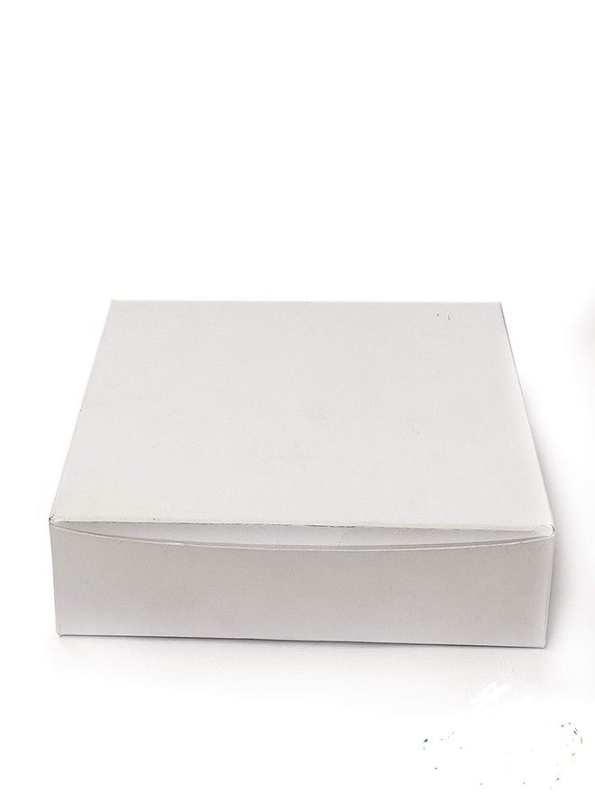 Intactmedia Plain White Pancake & Cake Box | Sturdy Pastry Packaging | Durable Food-Grade Indian Material | Birthday & Occasion Gift Box - Pack of 18 - Image 1