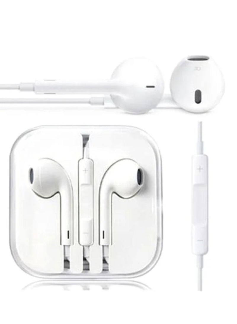 سمارت لينك سماعات أذن سلكية مع ميكروفون لأجهزة آيفون 5/5G من آبل، لون أبيض - Image 2