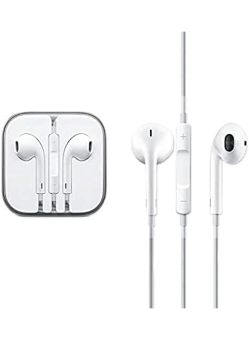 سمارت لينك سماعات أذن سلكية مع ميكروفون لأجهزة آيفون 5/5G من آبل، لون أبيض - Image 1