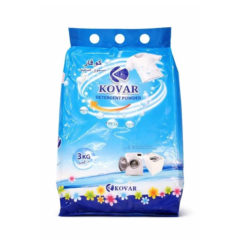 Kovar Detergent Powder For White Fresh And Clean Clothes- 3kg - Image 1