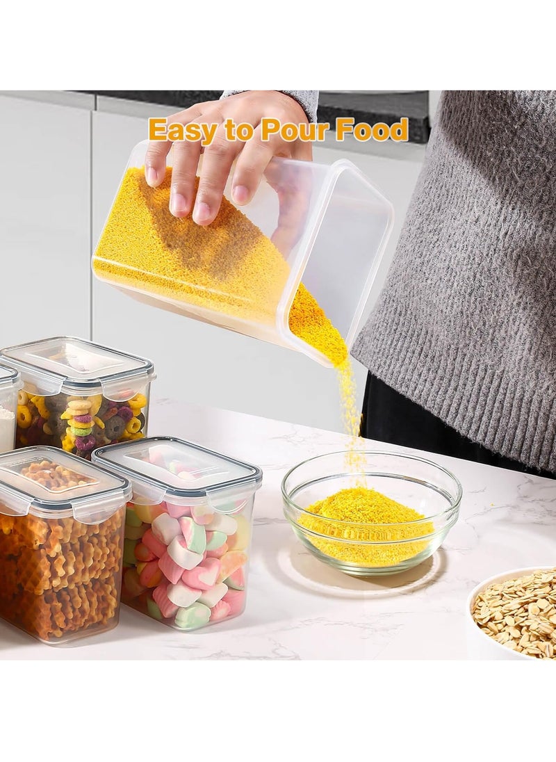 UPSTYLE - Airtight Food Storage Containers Set – 24 BPA-Free Kitchen Canisters with Lids for Cereal, Rice, Flour, Sugar & Dry Food – Includes Measuring Spoon, Marker & 24 Labels – Meal Prep & Pantry Organization - Image 1