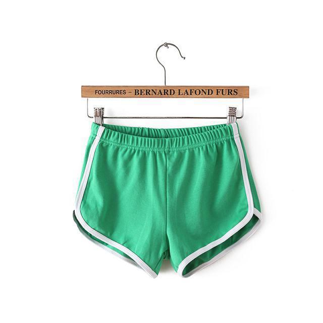 2022 Womens Sporty Shorts Summer Korean Style Casual Home Yoga Running Fitness Orange  - Image 4