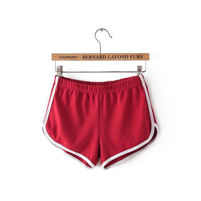 2022 Womens Sporty Shorts Summer Korean Style Casual Home Yoga Running Fitness Orange  - Image 2