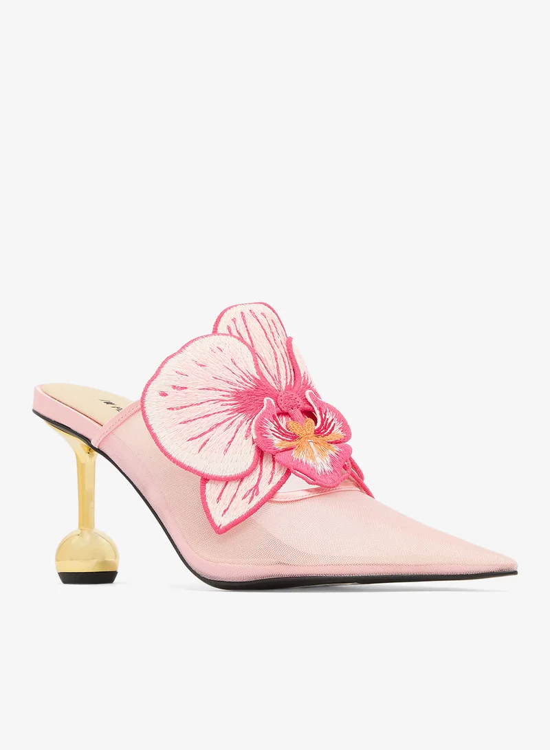 Jw Pei Pink Sofia Orchid Sphere Heels for Women | Best Price UAE