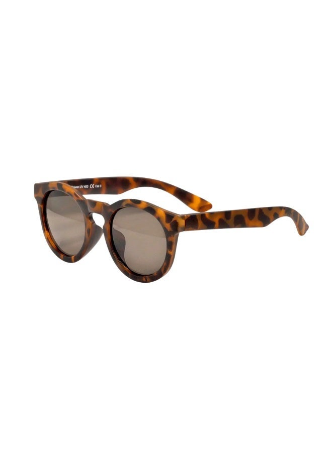 REAL SHADES Chill Polarized Sunglasses for Kids 4+ Cheetah Fashion, Smoke Lens, 100% UV400 Protection, Unbreakable Flex Frames, Shatterproof Lenses - Image 1