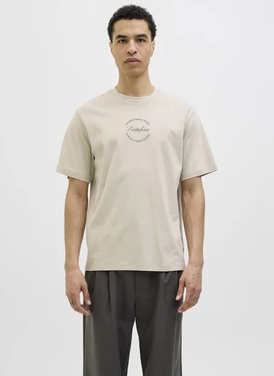 JACK & JONES Casual Printed Regular Fit T-Shirt