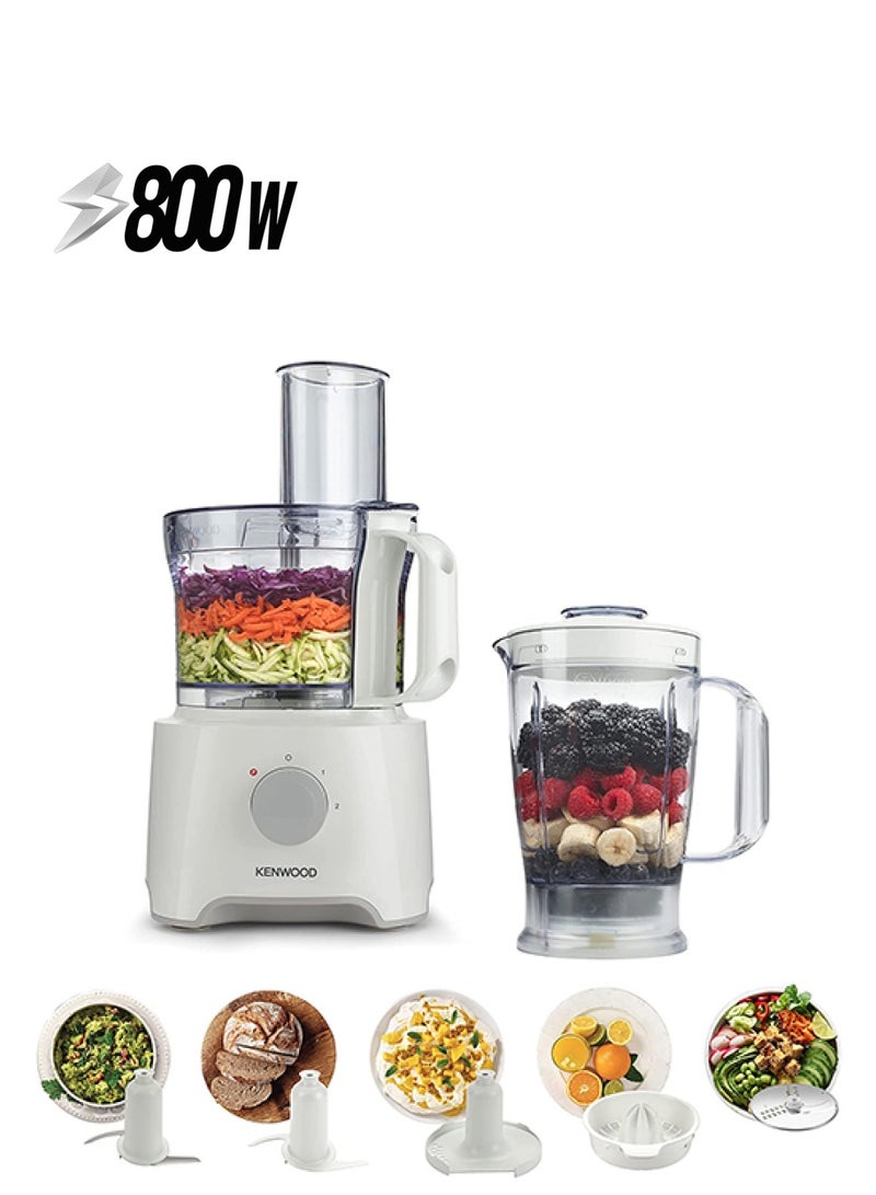 KENWOOD Multipro Compact Blender 800W 2.1 L 800 W FDP303WH White - Image 1
