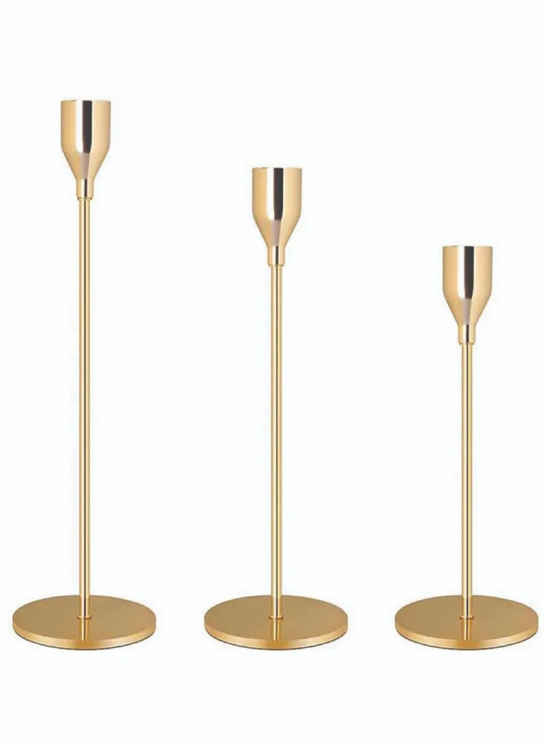 Lunass Gold Candleholder Set