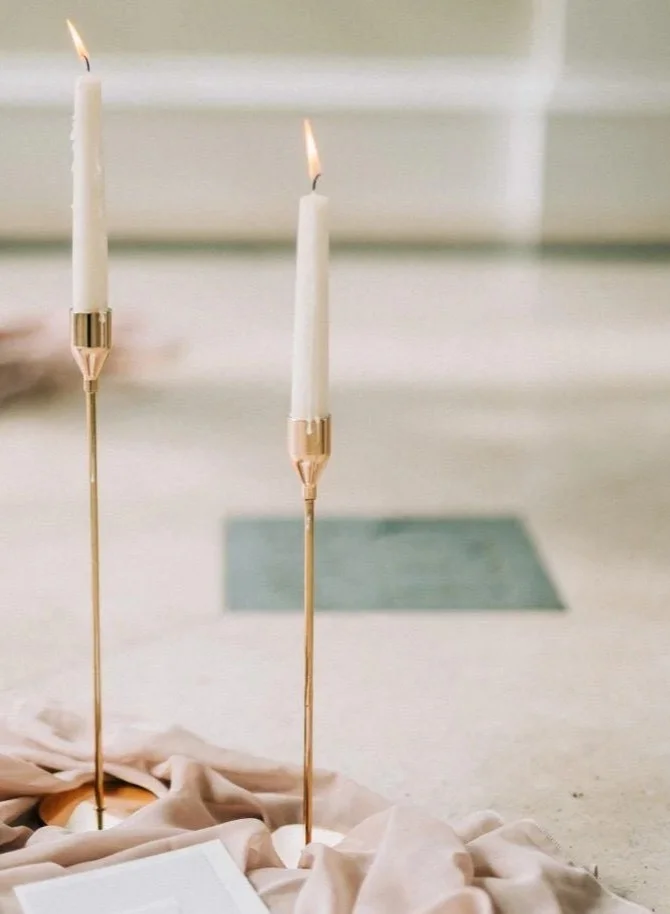 Lunass Gold Candleholder Set