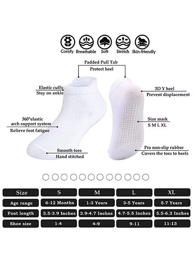 جورفنت 6 أزواج من الجوارب القطنية المخططة غير القابلة للانزلاق متعددة الألوان - Image 4