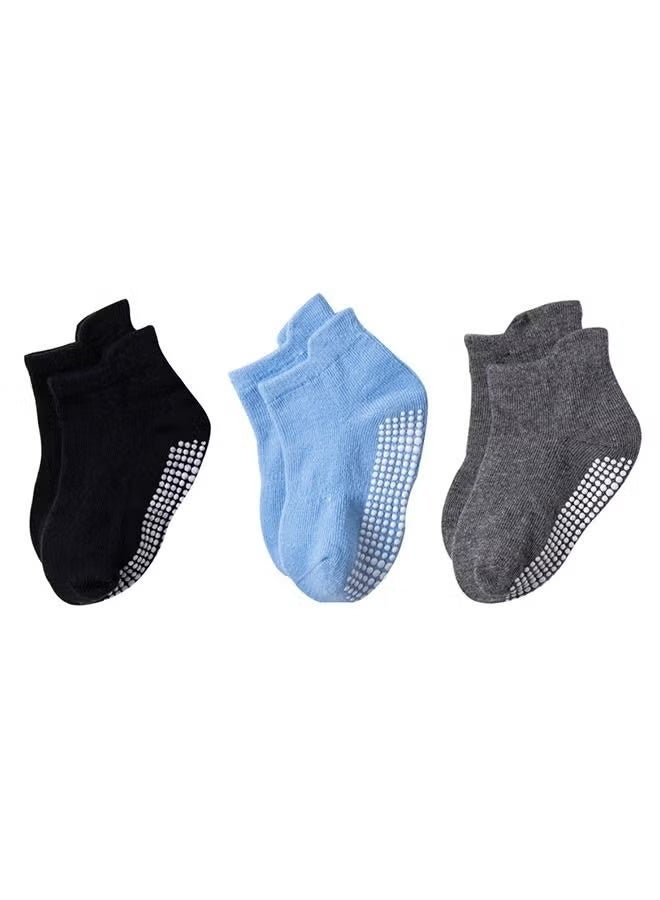 جورفنت 6 أزواج من الجوارب القطنية المخططة غير القابلة للانزلاق متعددة الألوان - Image 2