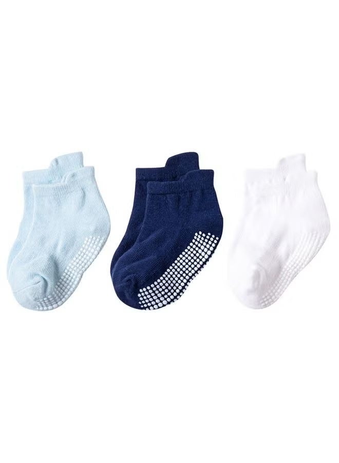 جورفنت 6 أزواج من الجوارب القطنية المخططة غير القابلة للانزلاق متعددة الألوان - Image 3